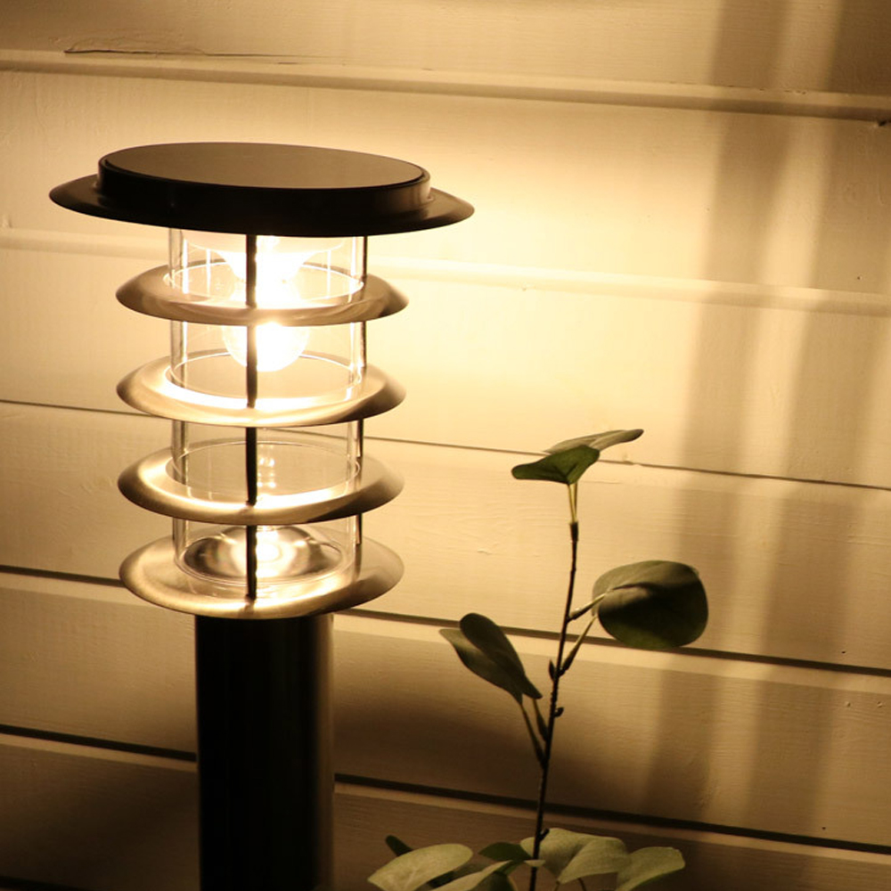 LED 태양광 정원등 가로등 태양열 볼라드등 전등 도로 야외 경관조명 스텐 2W 60cm - 상세 이미지 4