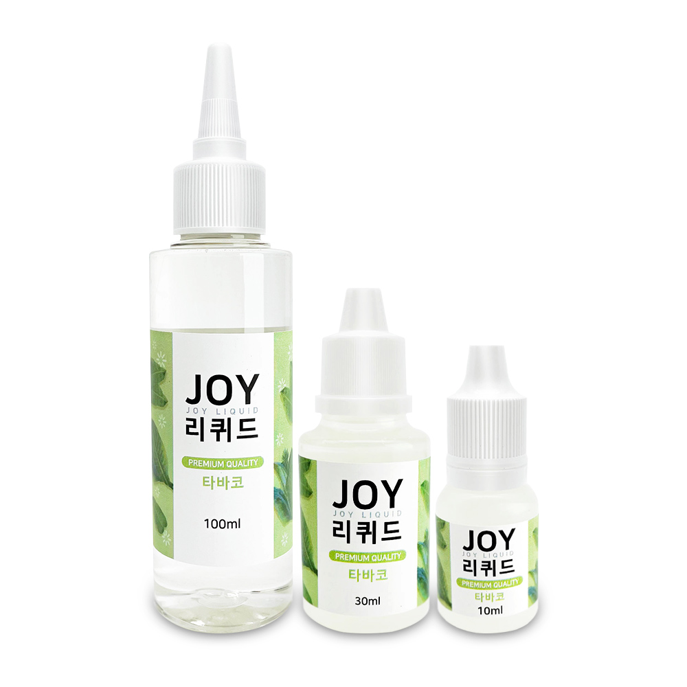 조이리퀴드 타바코향 단품 10ml 30ml 100ml/식품첨가물 향료 플레이버 후레바 VG PG 글리세린 프로필렌글리콜 - 상품 이미지
