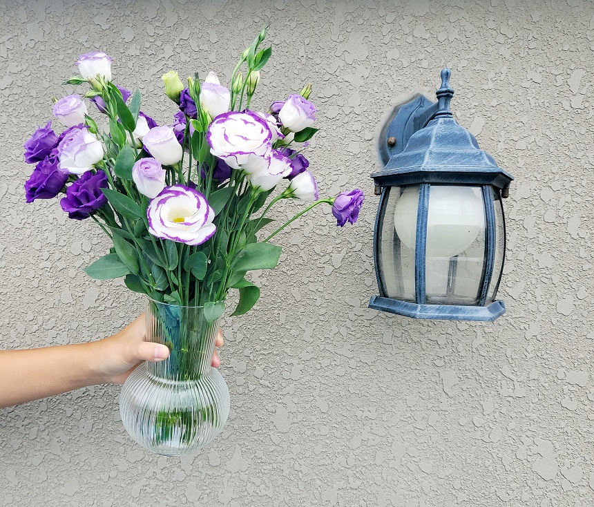 유스풀몰 둥근꽃병 1개 화병 유리 투명