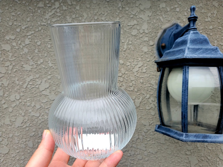 유스풀몰 둥근꽃병 1개 화병 유리 투명