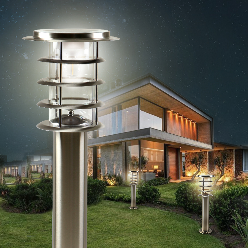 LED 태양광 정원등 가로등 태양열 볼라드등 전등 도로 야외 경관조명 스텐 2W 60cm - 상품 이미지
