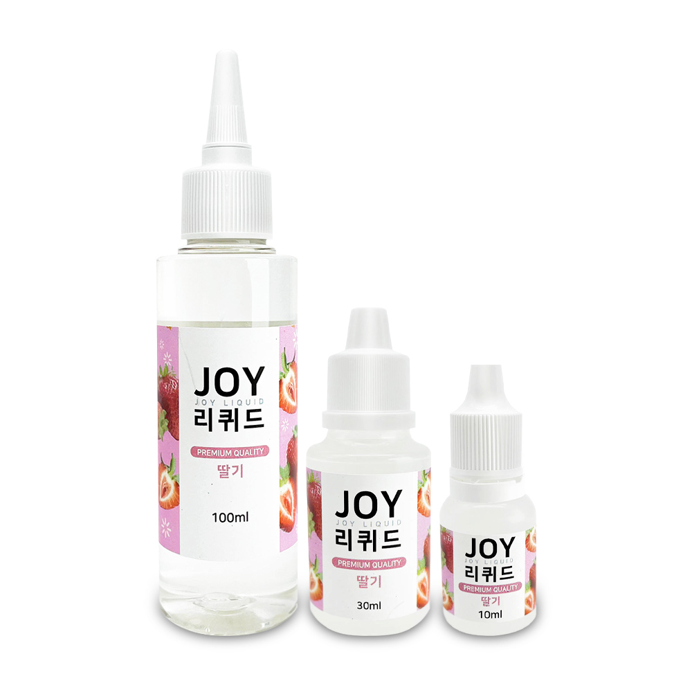 조이리퀴드 딸기향 단품 10ml 30ml 100ml/슬라임향료 슬라임재료 슬라임향 액상향료 식품첨가물 - 상품 이미지
