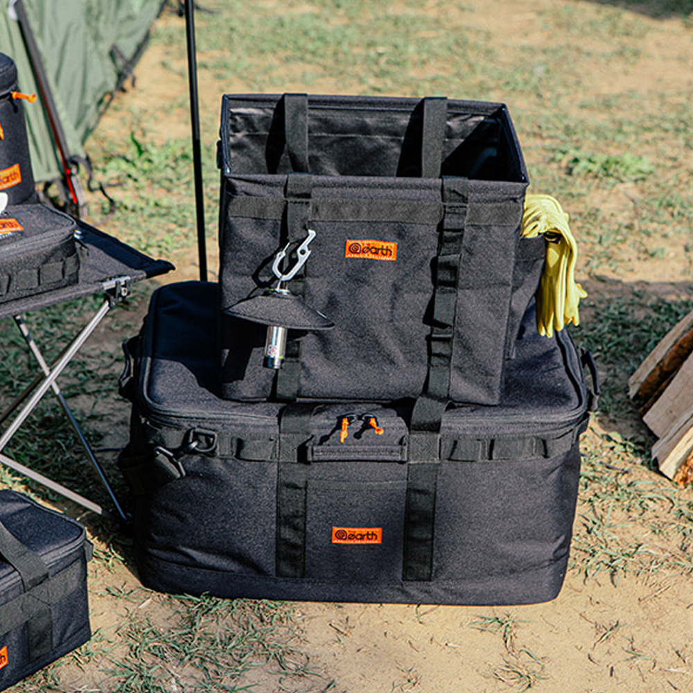 디얼스 캠핑 52L 카모 멀티백 수납 가방 밀리터리 보관 용품 파우치 카고백 멀티캠 블랙