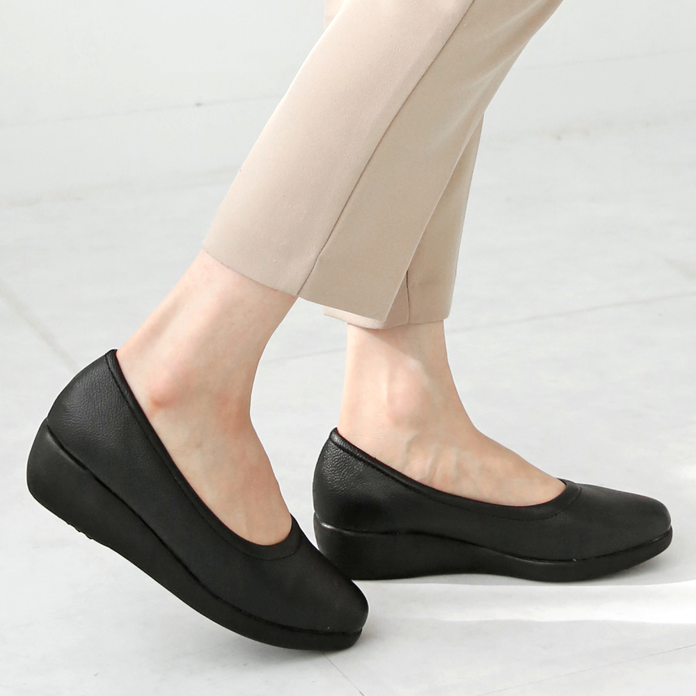 발편한플랫 여성 빅사이즈 플랫슈즈 알바신발 근무화 유니화