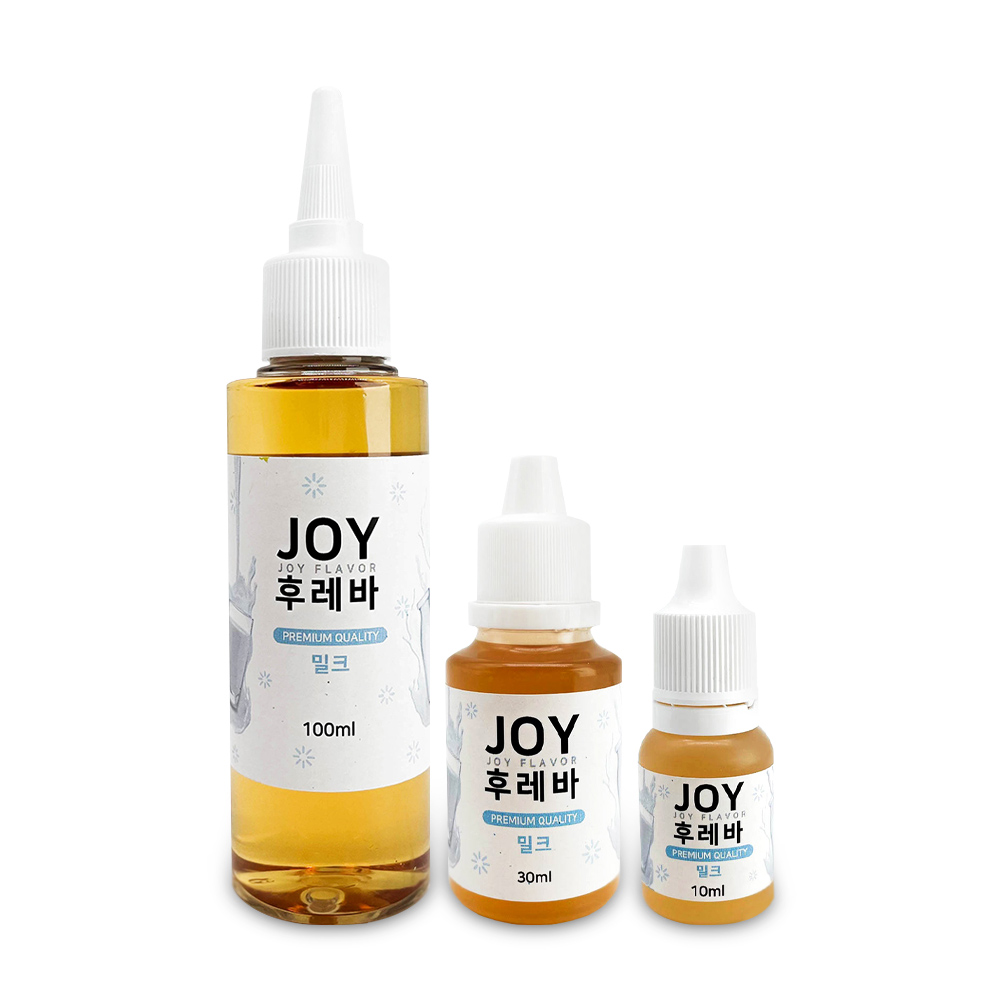 조이후레바 밀크향 단품 10ml 30ml 100ml/식품첨가물 향료 플레이버 후레바 VG PG 글리세린 프로필렌글리콜 - 메인 이미지