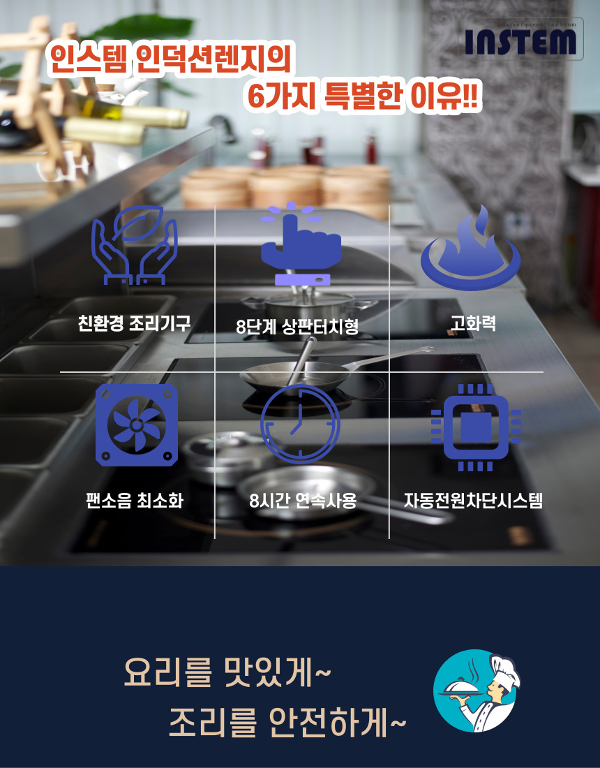인스템인덕션 ISB018 업소용 영업용 식당용 테이블 매립형 빌트인 샤브렌지 전기레인지