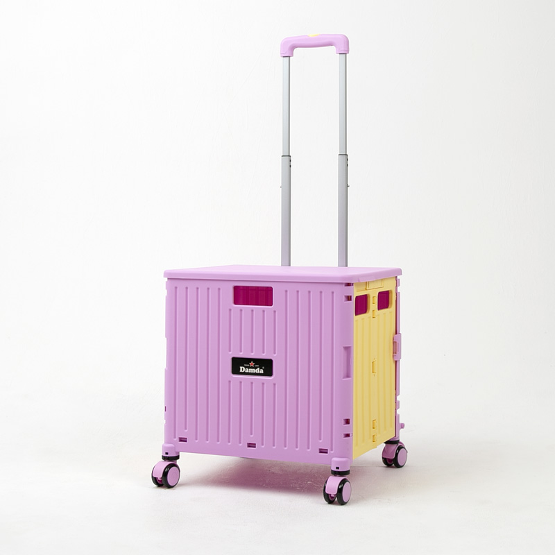 담다 쇼핑카트 장바구니캐리어 바퀴달린 접이식 폴딩카트 시장바구니 피크닉 마트 박스 손수레