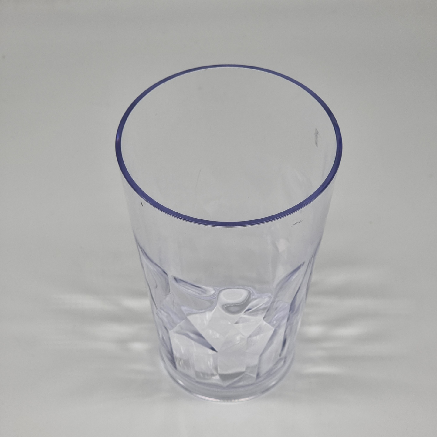 투명 샤인 아크릴컵 물컵 쥬스컵 190ml 문일 다회용 플라스틱 카페 식당 - 상세 이미지 2