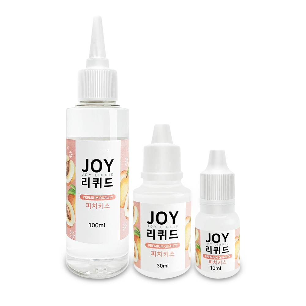 조이리퀴드 피치키스향 단품 10ml 30ml 100ml/식품첨가물 향료 플레이버 후레바 VG PG 글리세린 프로필렌글리콜