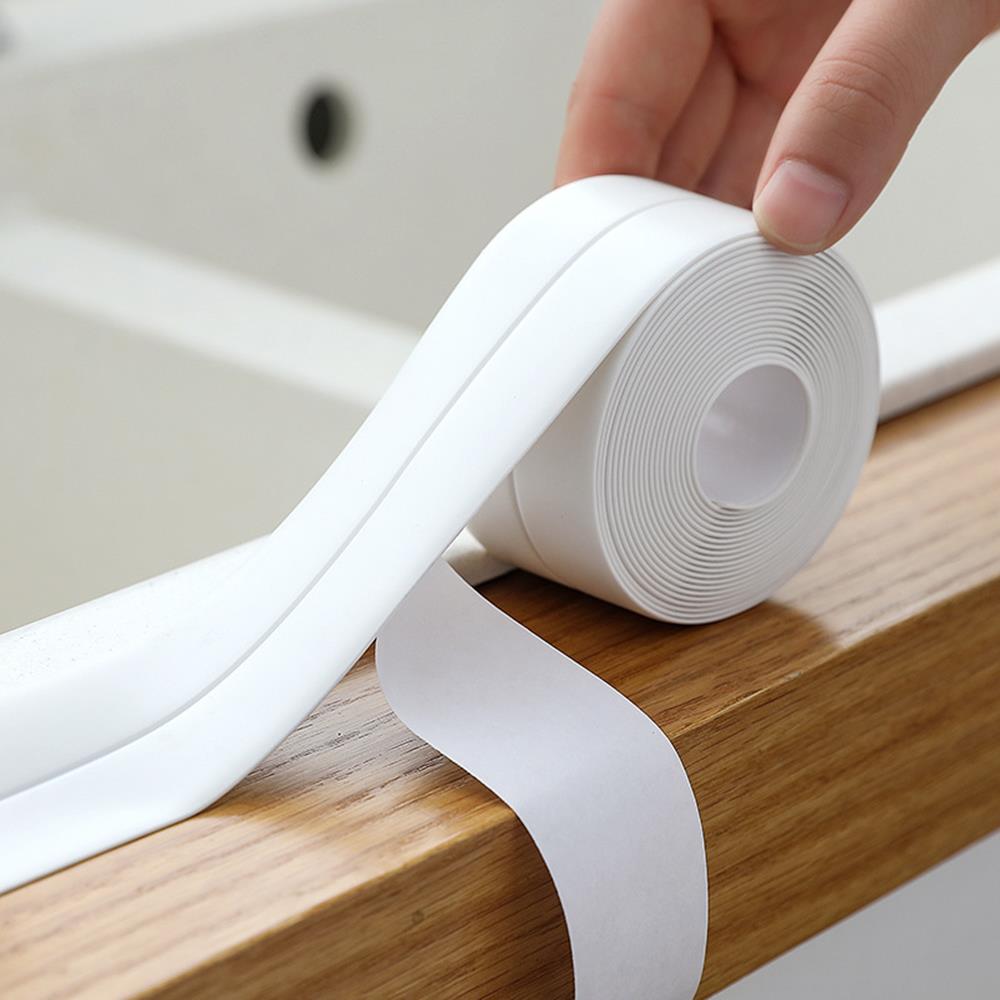 방수테이프 욕실 화장실 싱크대 실리콘 화이트 2.2cm x 3.2m 제품 이미지