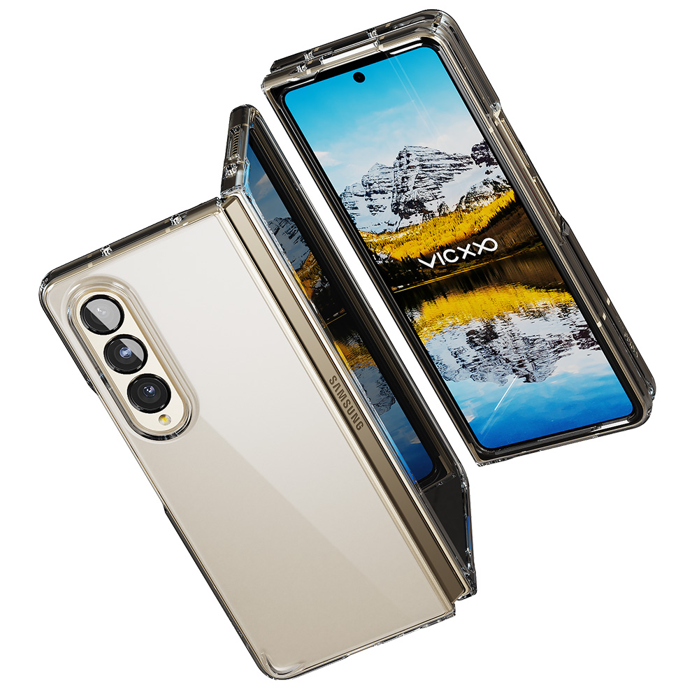 빅쏘 초슬림 변색없는 클리어 케이스 투명, 갤럭시Z 폴드4