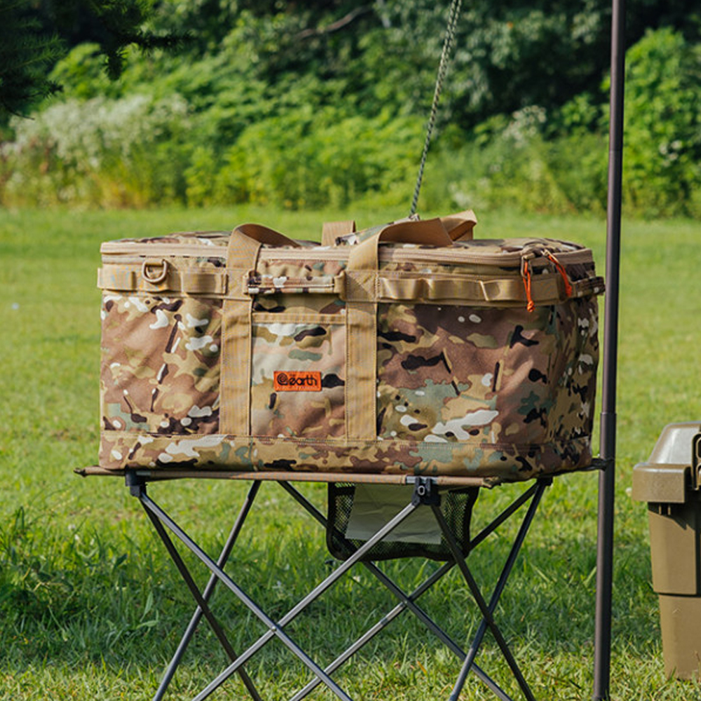 디얼스 캠핑 52L 카모 멀티백 수납 가방 밀리터리 보관 용품 파우치 카고백 멀티캠 블랙