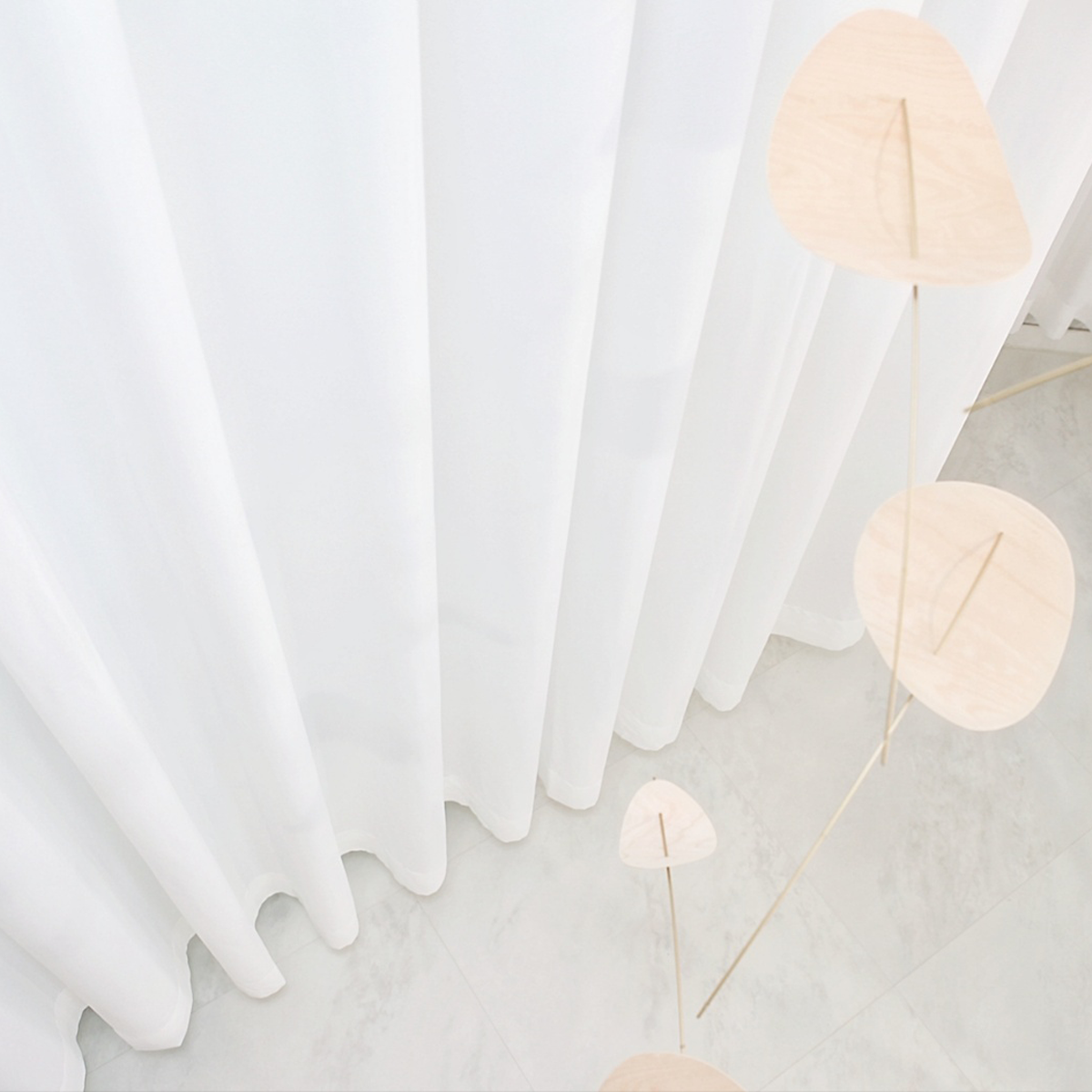 아르일랑 속커튼 아일렛 타입 100% 맞춤제작 1cm 부들쉬폰