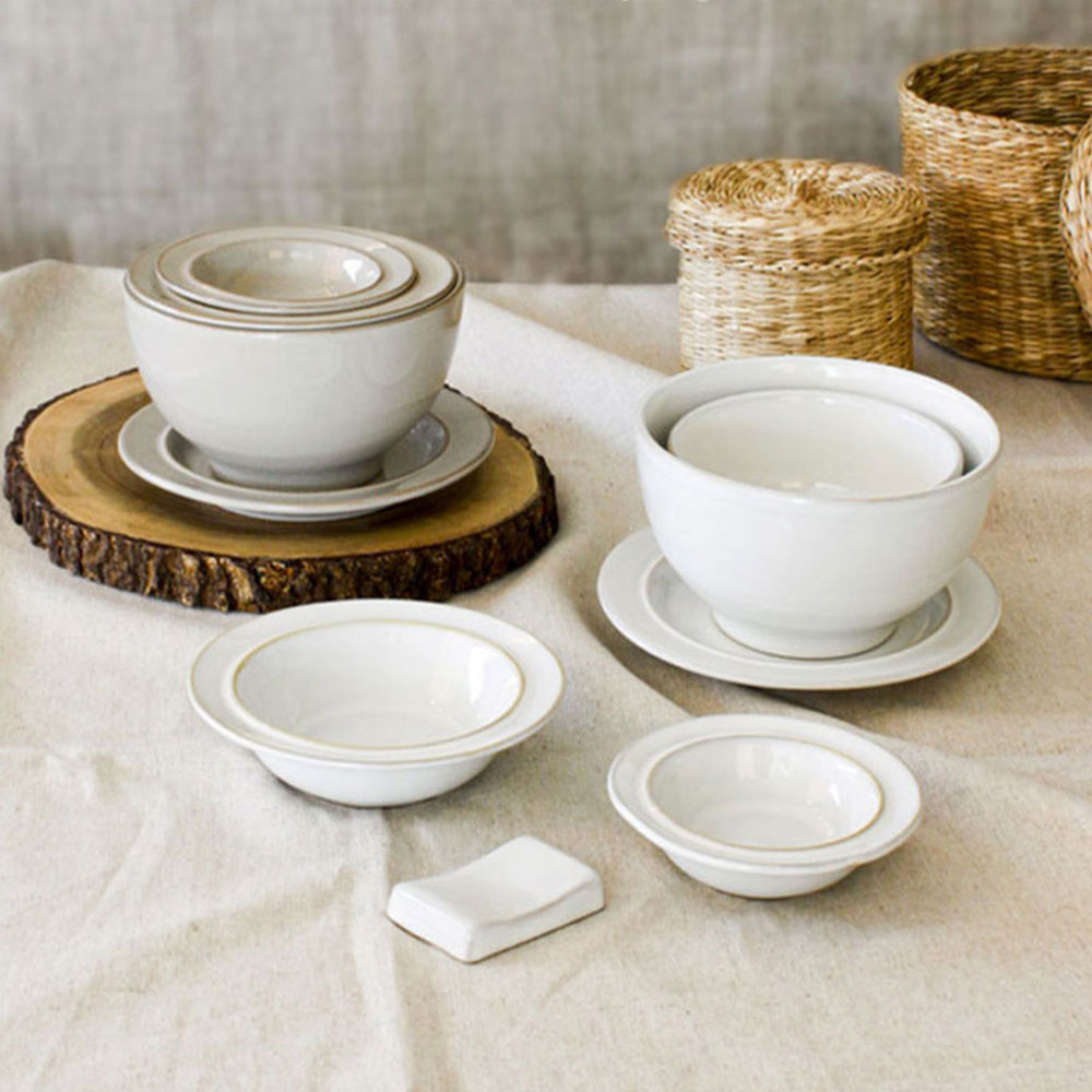 BSI 도자기 예쁜 혼밥 식기세트 1인 그릇세트 반상기