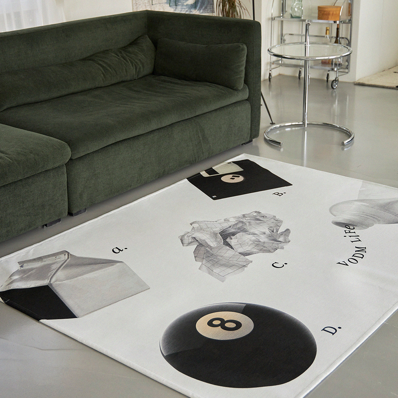 Objet Rug 8ball white, 100x150cm - 상세 이미지 4