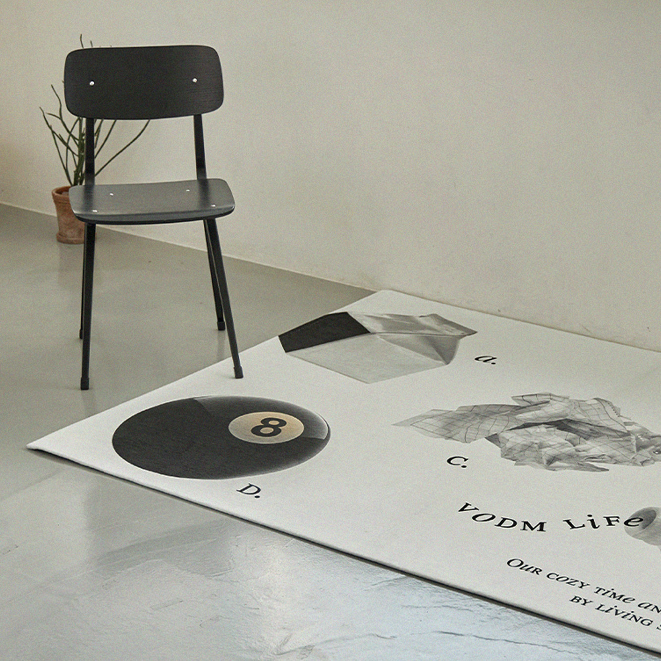 Objet Rug 8ball white, 100x150cm - 상세 이미지 3
