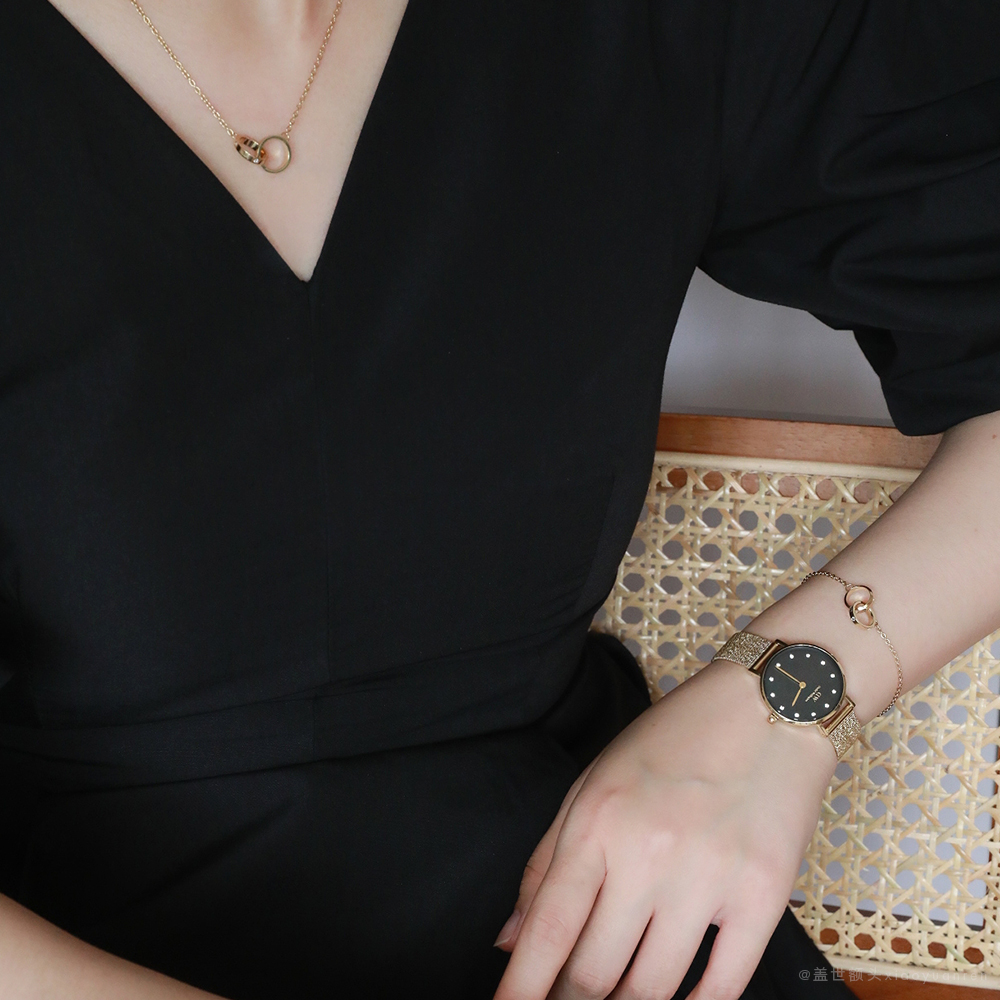 다니엘 웰링턴 CLASSIC LUMINE UNITY NECKLACE 크리스탈 장식 목걸이 - 상세 이미지 5