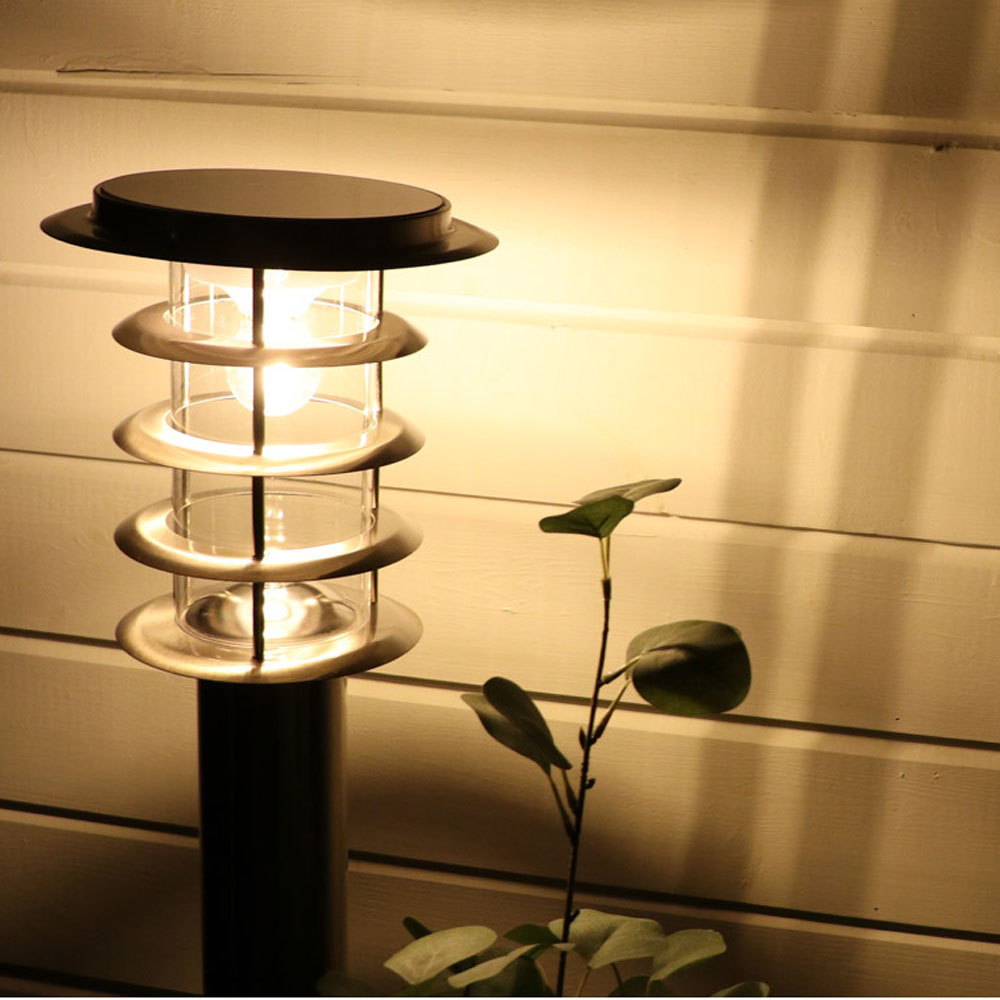 태양광 볼라드등 원형 잔디등 태양열 문주등 LED 공원 아파트 가로등 외등 고급형 60cm - 상세 이미지 2