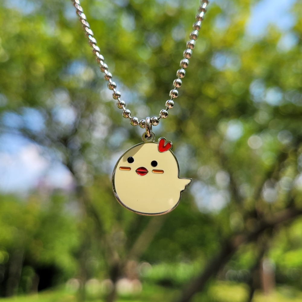 돌고래와 아기새 써지컬스틸 미아방지 목걸이 아기 유아 어린이