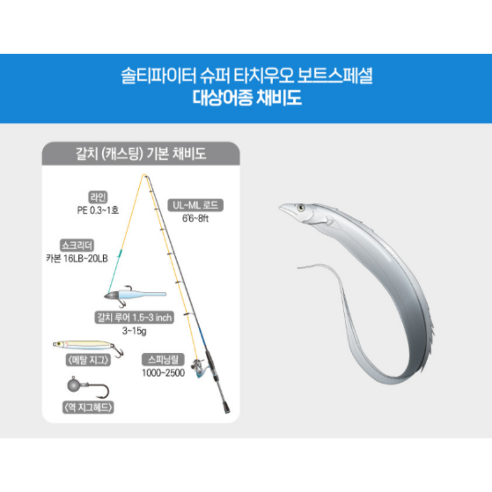 아부가르시아 솔티파이터 슈퍼 타치우오 보트스페셜 752ML 갈치캐스팅 선상 갈치루어대 텐야 - 상세 이미지 3
