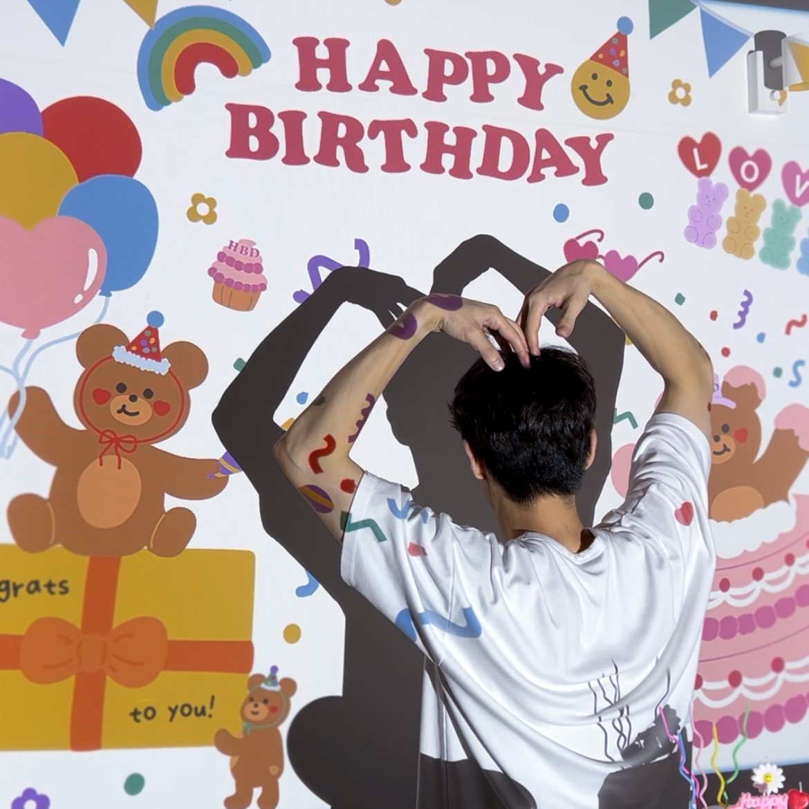 생일파티용품 생일빔 프로젝터 홈파티 이벤트 미니빔 하트빔 칩 단품 HB01 - 상세 이미지 5