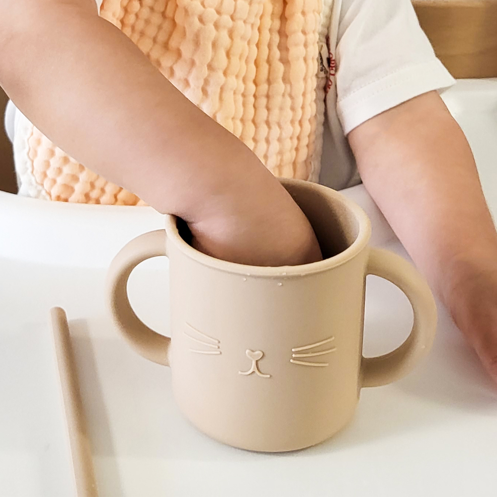 데아트 실리콘 아기빨대컵 아기물컵