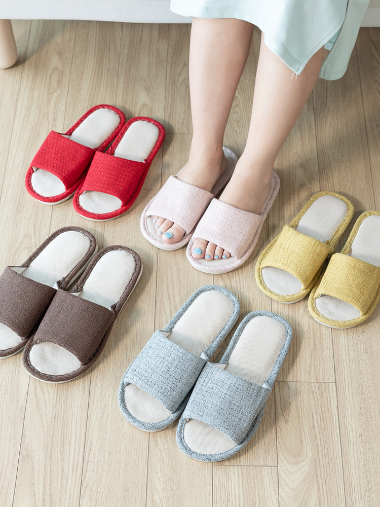 할메이드 층간소음 실내화 거실화 거실 사무실 쿠션 실내 코지린넨슬리퍼