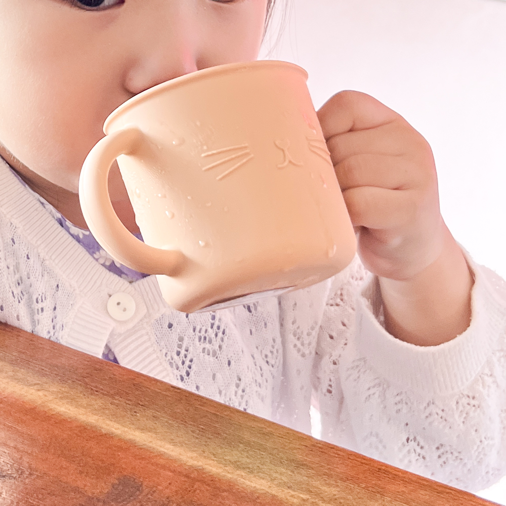 데아트 실리콘 아기빨대컵 아기물컵