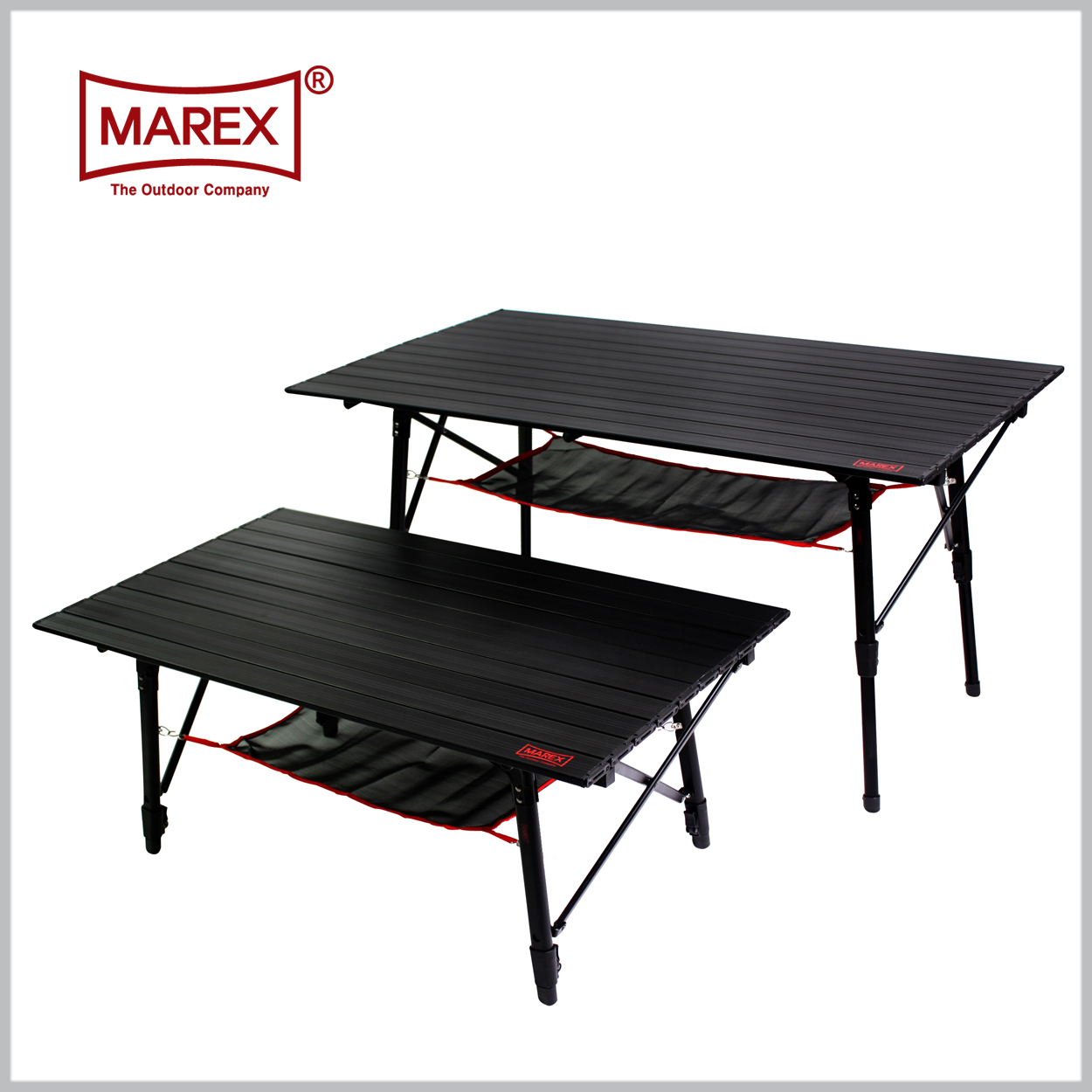 [마렉스] 블랙 마칸 1400 롤테이블 접이식 캠핑 차박 경량 컴팩트 튼튼한 테이블 블랙