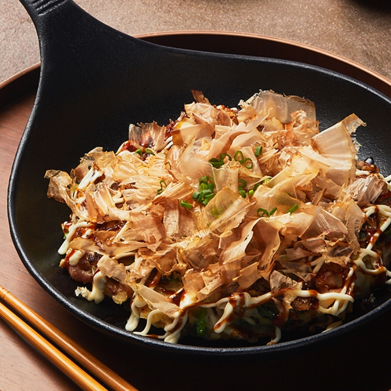 캠핑 음식 요리 해물 오꼬노미야끼 밀키트 오사카 오코노미야끼