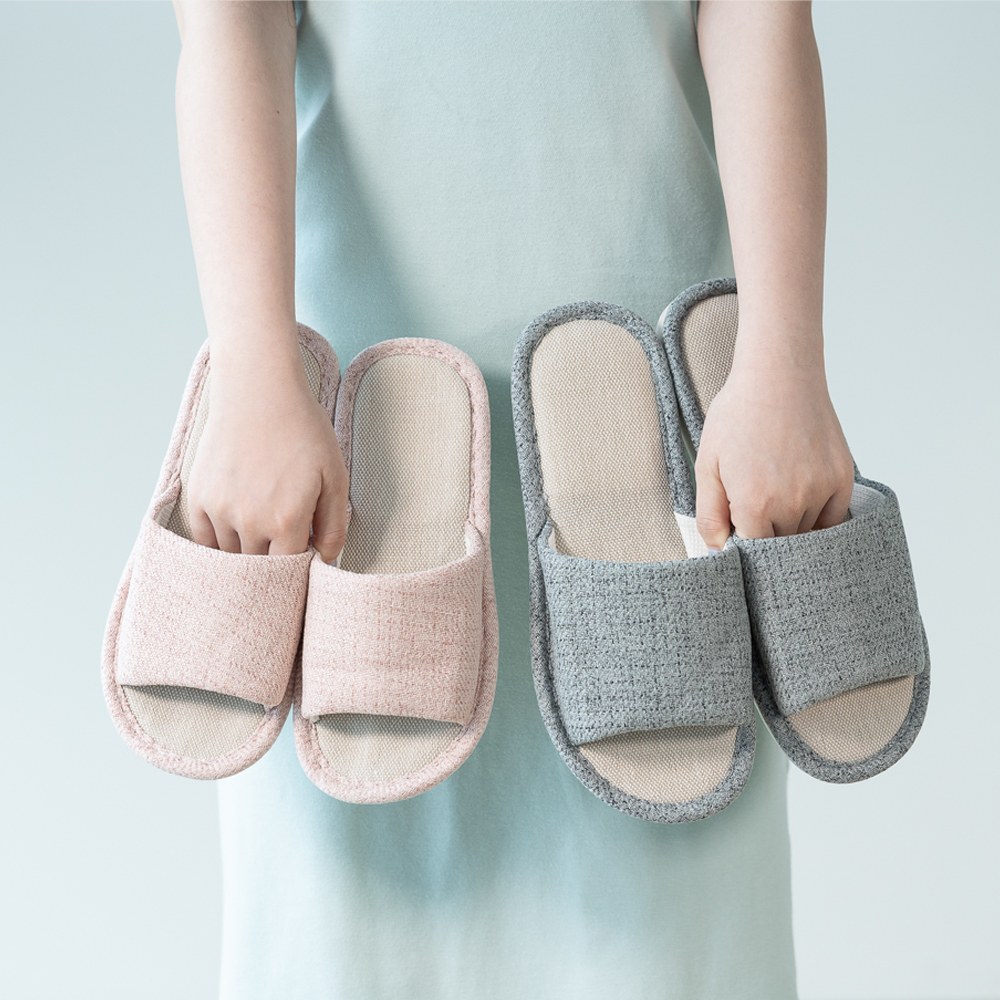 할메이드 층간소음 실내화 거실화 거실 사무실 쿠션 실내 코지린넨슬리퍼