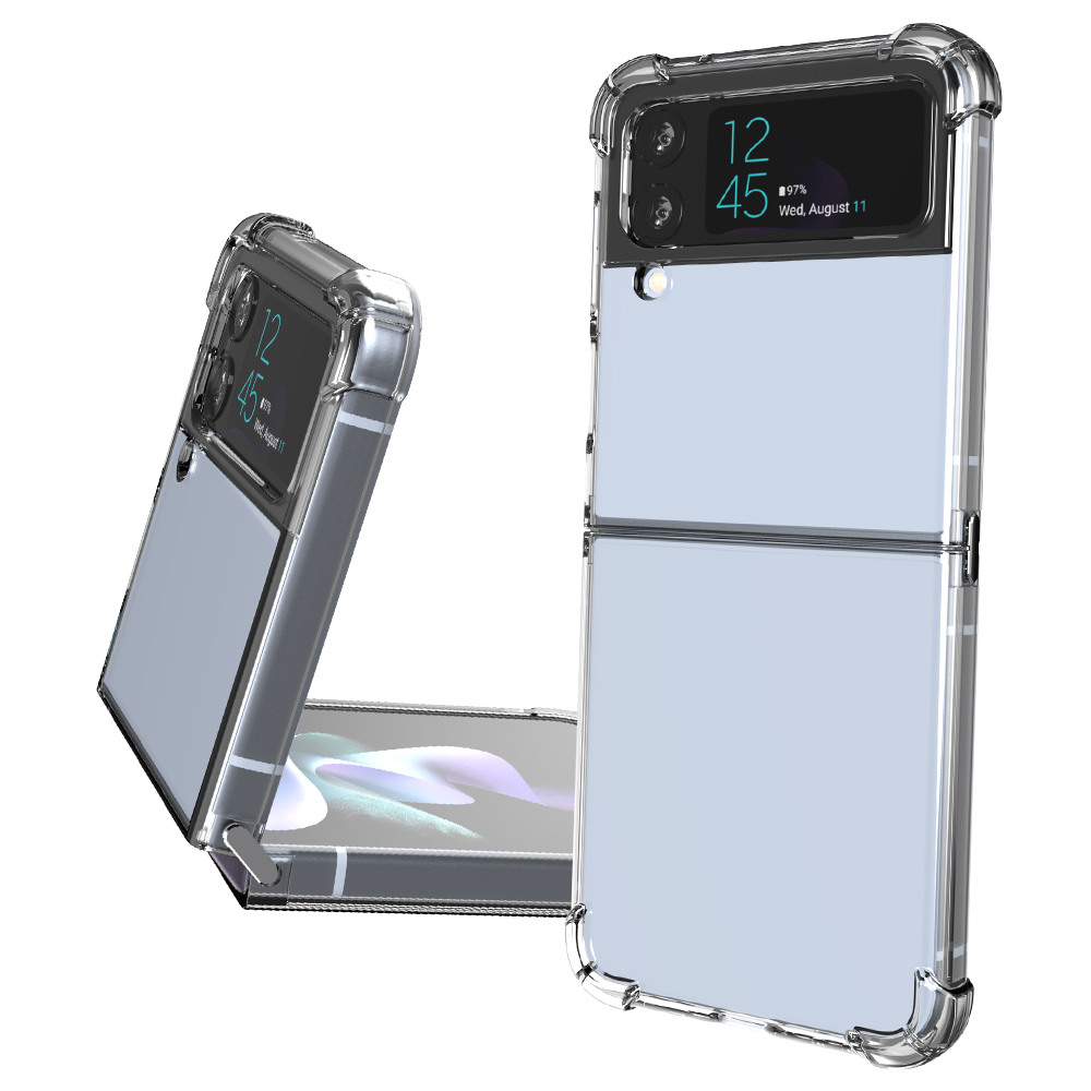 갤럭시 Z플립4 케이스 제트플립4 투명 범퍼 젤리 커버 - 상품 이미지