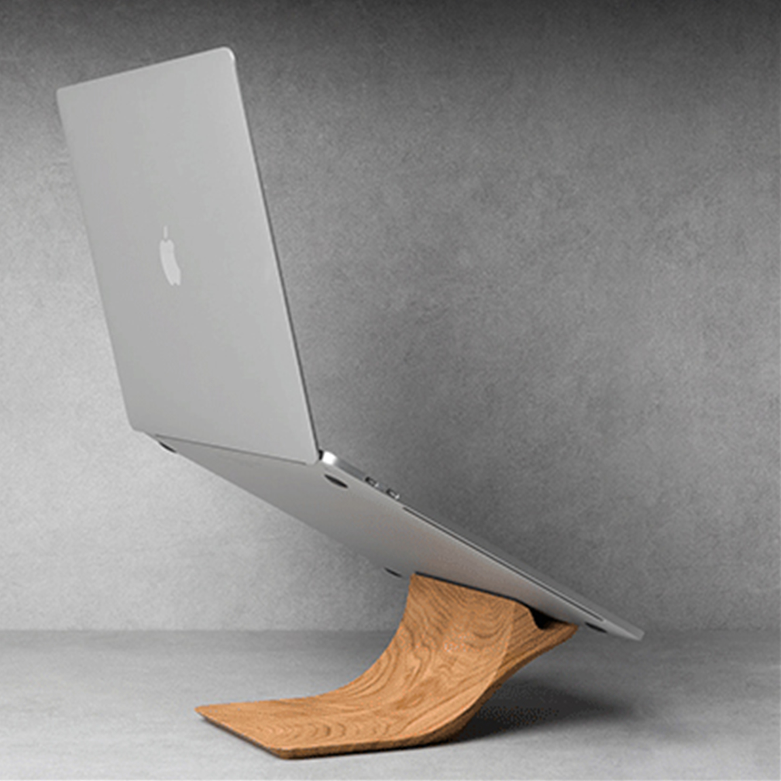 Loomma 맥북 MacBook Air 에어 프로 노트북 나무 원목 거치대 받침대 스탠드 - 상세 이미지 3