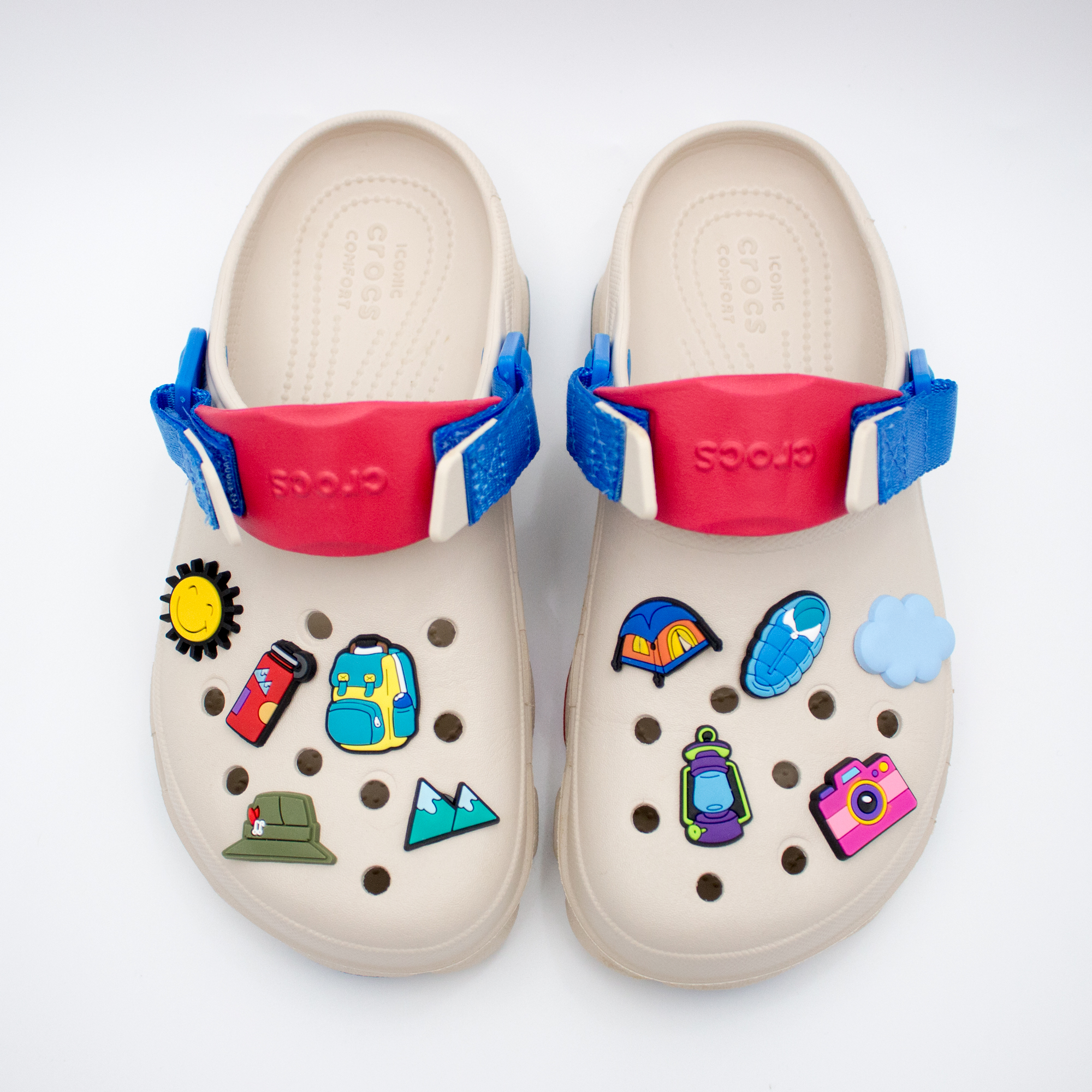 크록스 캠핑 지비츠 등산 여행 백패킹 LED 세트