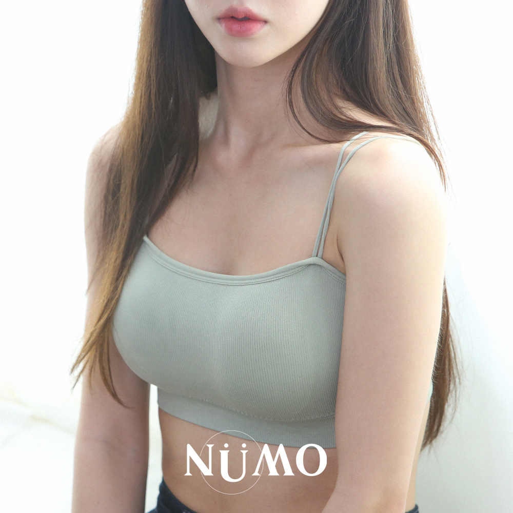누모 골지 와이어리스 노와이어 저중심 풀컵 브라렛 브라 탑 - 상세 이미지 2
