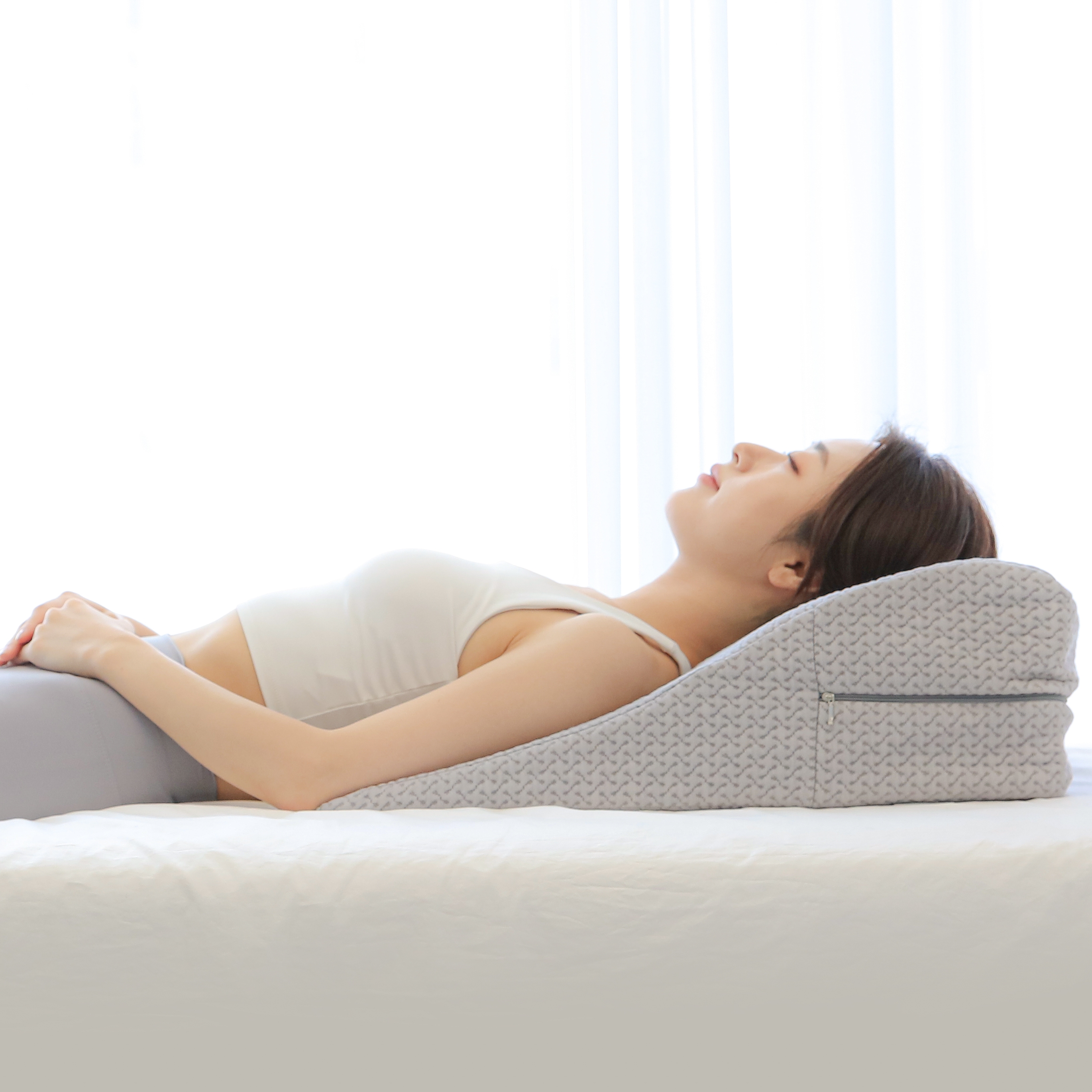 씨위너 역류성식도염 베개 M 역류방지 이석증 웨지필로우 임산부 높은 상체 쿠션