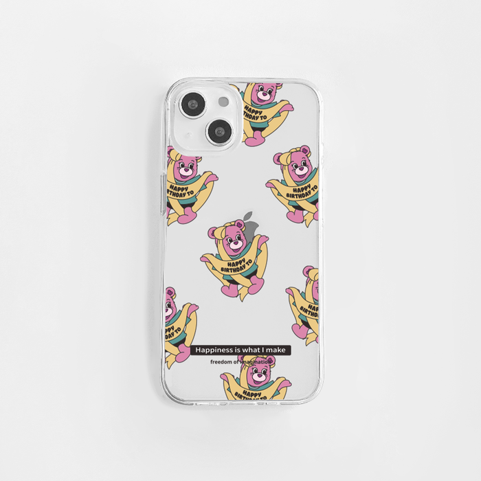 아이폰13케이스 젤리 HB 리본 조이 패턴 - 메인 이미지