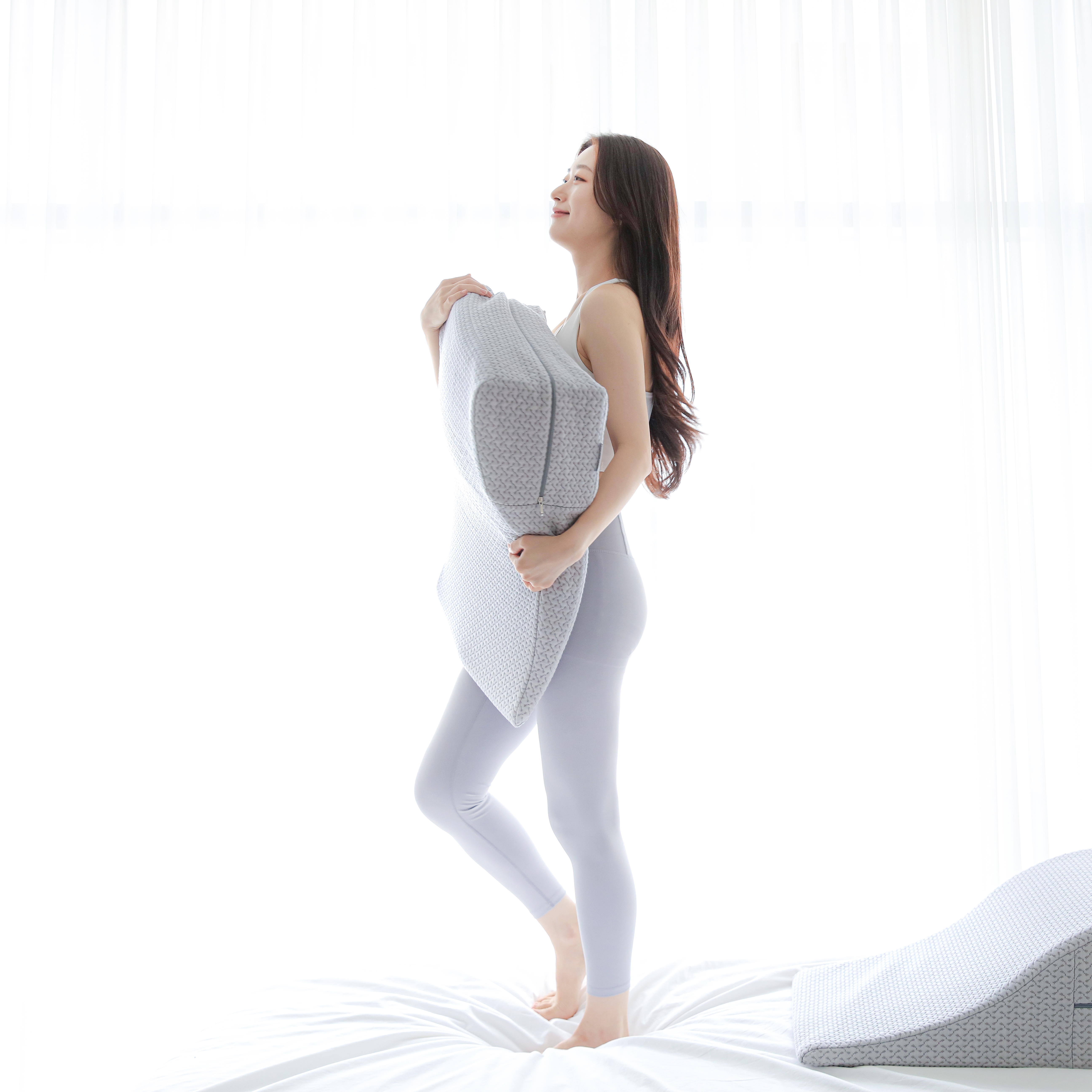 씨위너 역류성식도염 베개 M 역류방지 이석증 웨지필로우 임산부 높은 상체 쿠션