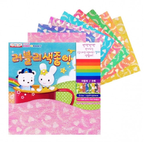 )영아트 1000 무늬색종이 모음전 꽃 별 하트 홀로그램 : 디포넥스