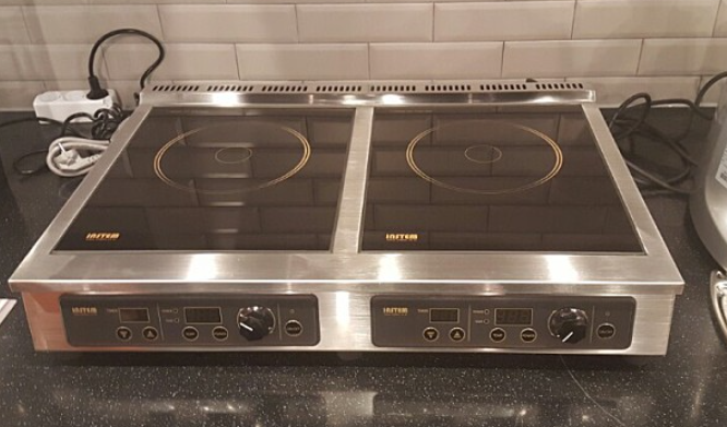 업소용인덕션 2구 이동식 전기레인지 이동형 인스템 렌지 고화력 PC방 주방 식당 5KW