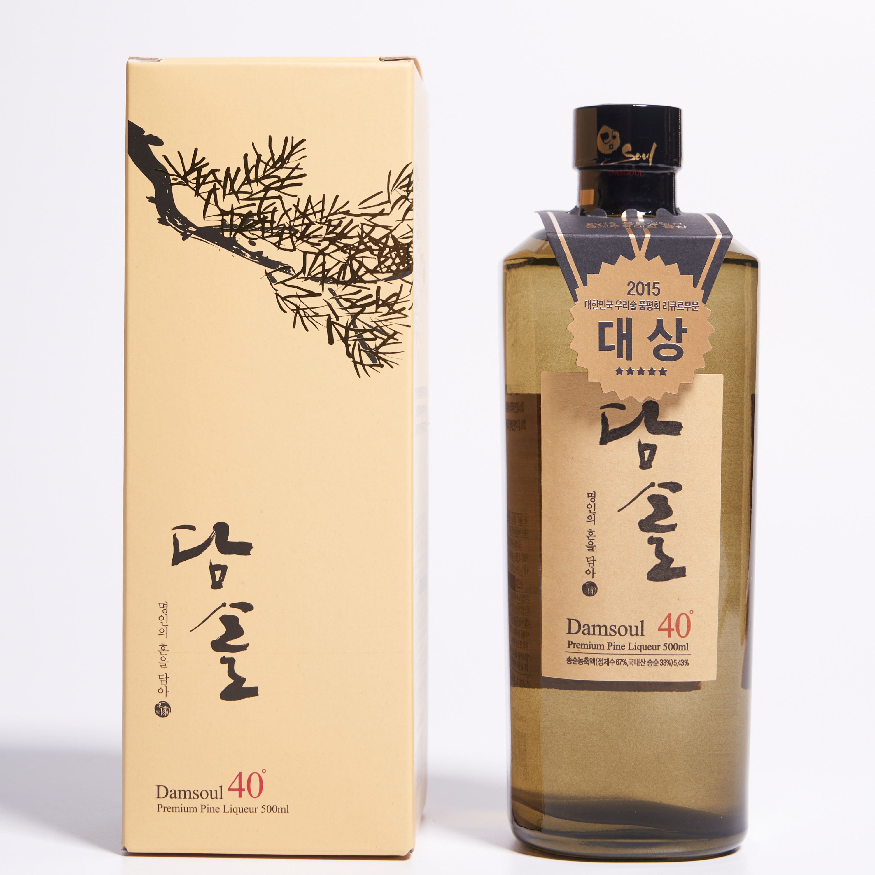 담솔 40도 500ml 리큐르 증류주 박흥선 명인(케이스포함) - 메인 이미지