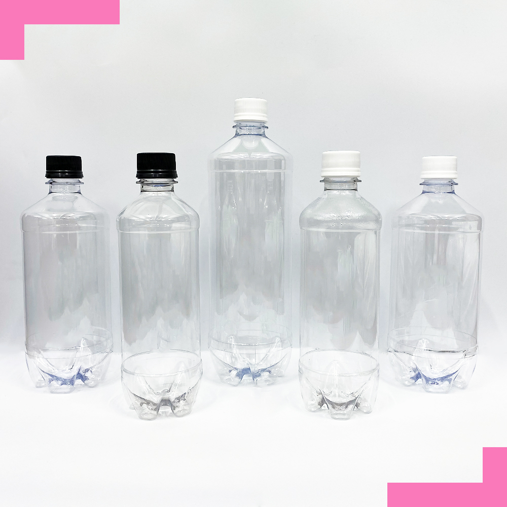 내압일자페트병 126개 소분보틀 보관공병 28파이 페트병뚜껑 포함 500ml 용량선택 - 메인 이미지