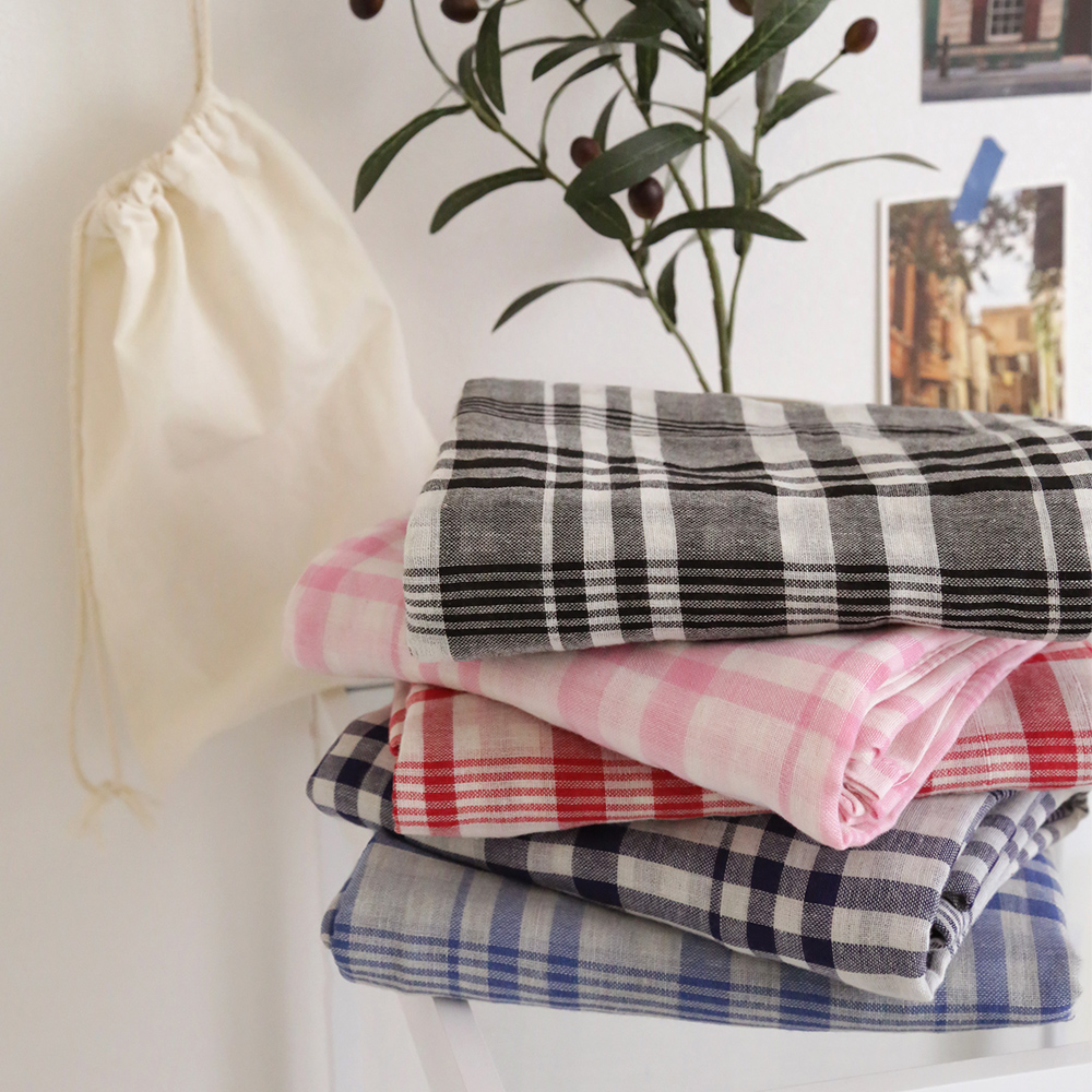 간절기 이중거즈 블랭킷/담요+파우치 set 피크닉 캠핑 29종 택1