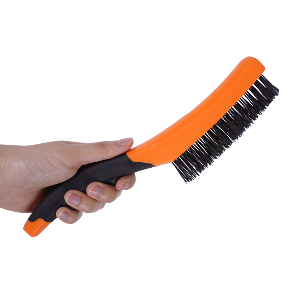 켄도 와이어 브러쉬 250mm 31301 스틸브러쉬 철솔 용접 불판청소 녹제거 이미지 7