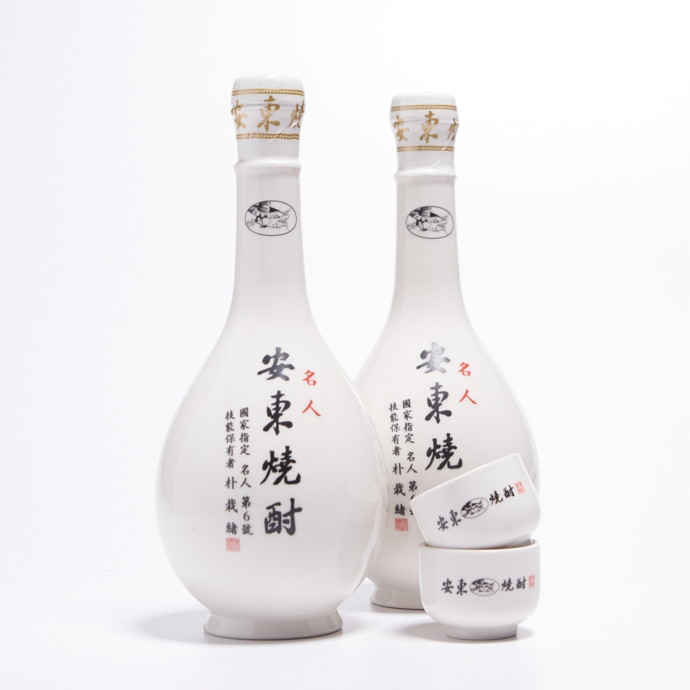 박재서 안동소주 명인 45도 400ml X 2 (전용잔 포함) 호리병 선물세트 - 상세 이미지 5