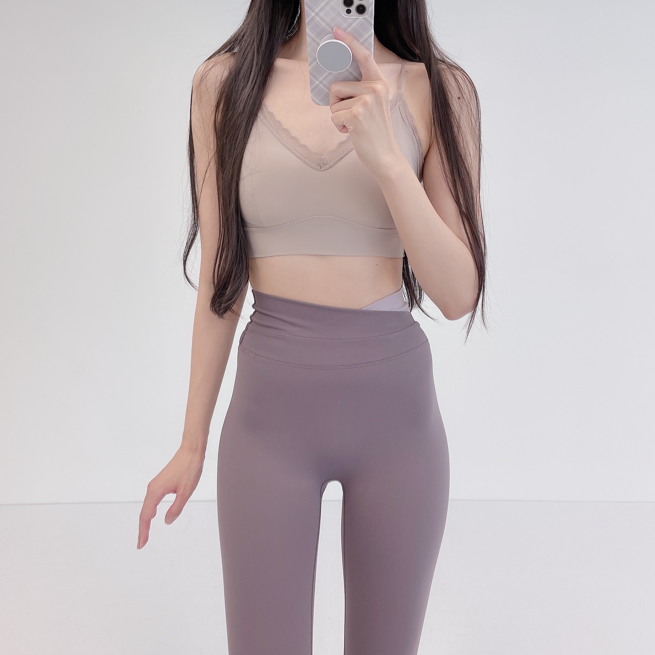 로라벨 루나 요가브라탑 필라테스복 여성 요가복 스포츠 나시 크롭 필라테스 요가 상의 옷 - 상세 이미지 2