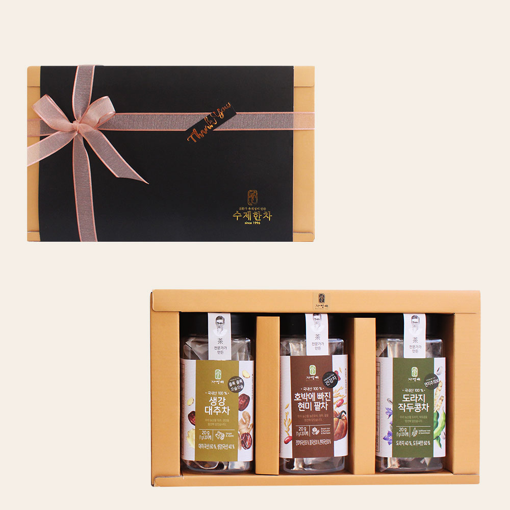 진명차 수제한차 2종 국산 목에 좋은 차 교수님 건강 선물 세트 20티백 이미지 8