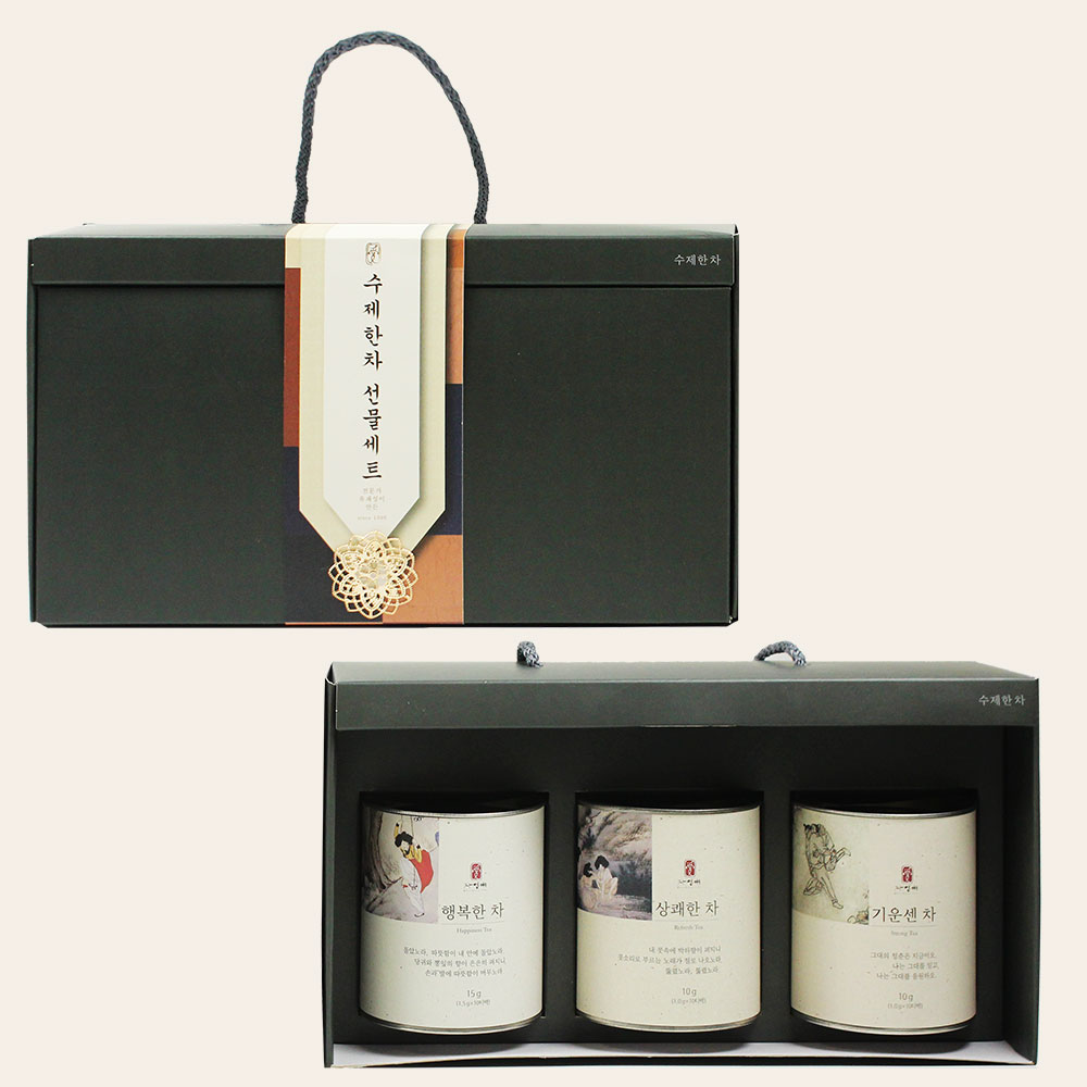 진명차 수제한차 2종 국산 목에 좋은 차 교수님 건강 선물 세트 20티백 이미지 6