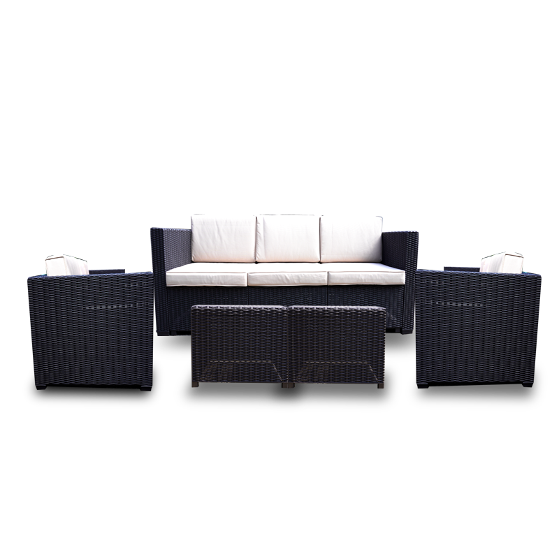 레스트 5인 야외라탄의자 세트