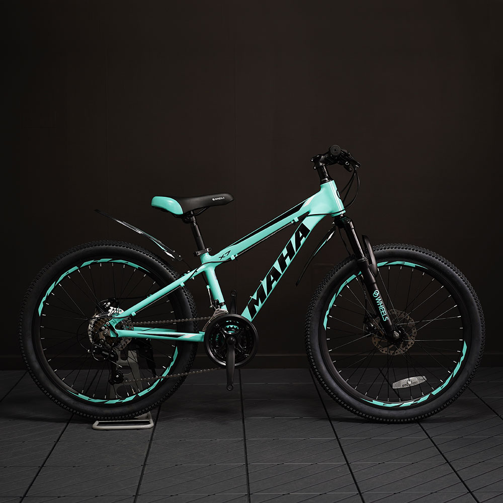 오투휠스 마하 X7 61cm(24인치) 알루미늄 입문용 초등학생 주니어 어린이 자전거 시마노 21단 반조립 이미지 3